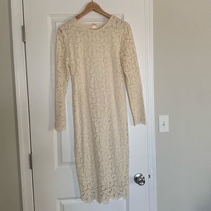 Off white lace Bash dress